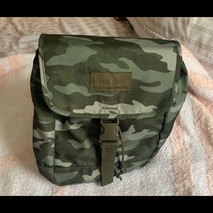 PINK camo mini backpack